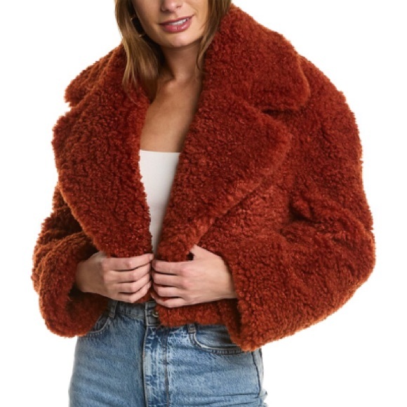 Ronny Kobo Jackets & Blazers - Ronny Kobo Helena Coat Boucle Jacket Teddy Fleece Sherpa sz Medium